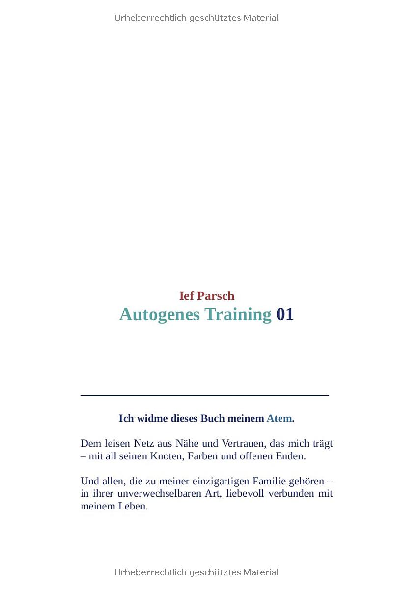 Autogenes Training 01